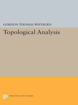 cover image of Topological Analysis